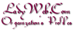 Lady Web.Com Organizations  Profile Page